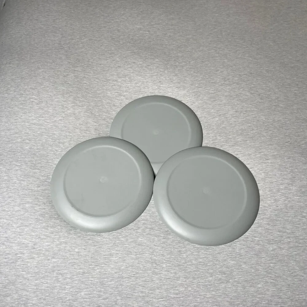 Mainstays Solid Grey Plastic Serving Plates 3 PCS. Set